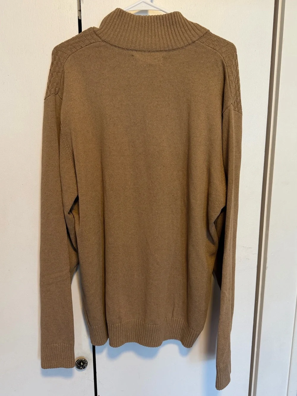 U.S. Polo Assn. Men's Tan Half-Zip Sweater